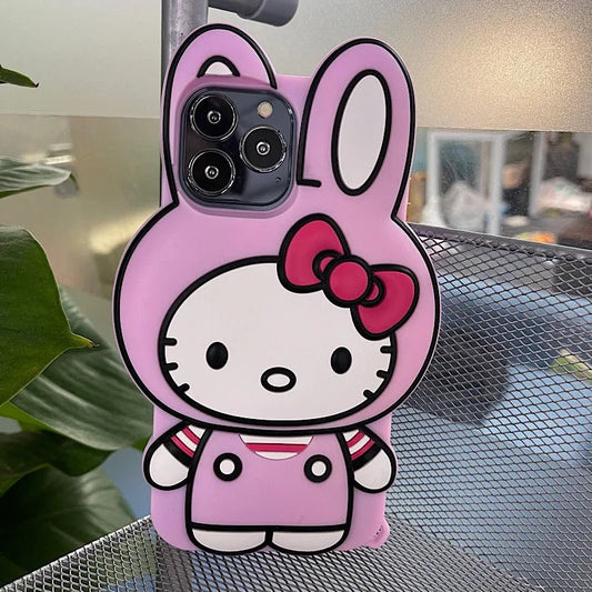 Cartoon Kitty Bun iPhone Case