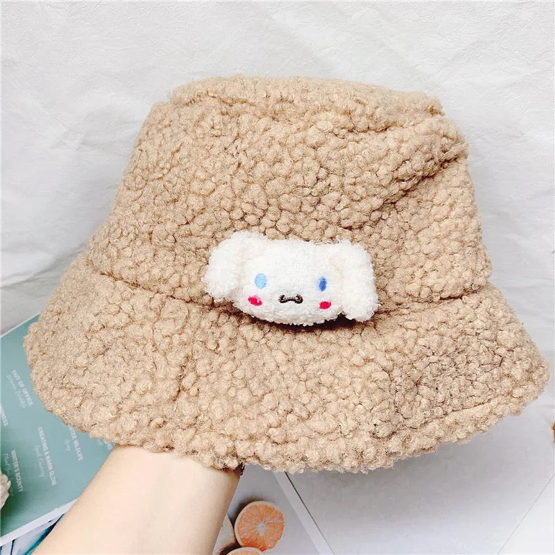 Kawaii Character Fuzzy Bucket Hat