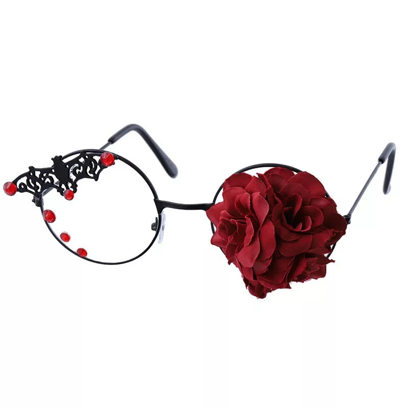 Gothic Rose Fashion Glasses