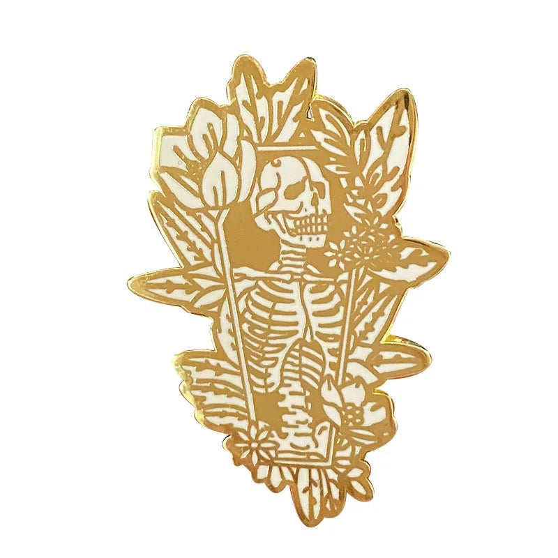 Gold Skeleton Pin
