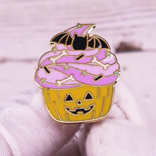 Spooky Cupcake Pin