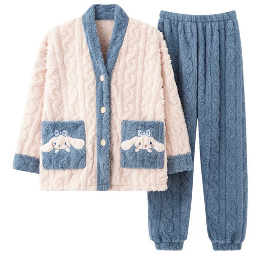 Cinna Cable Knit Fluff Pyjamas