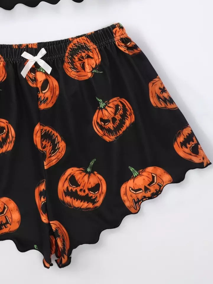 Spooky Pumpkin Cami & Tee Pyjamas