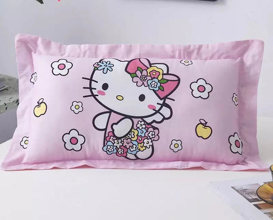 Cartoon Kitty Pillow & Pillow Case