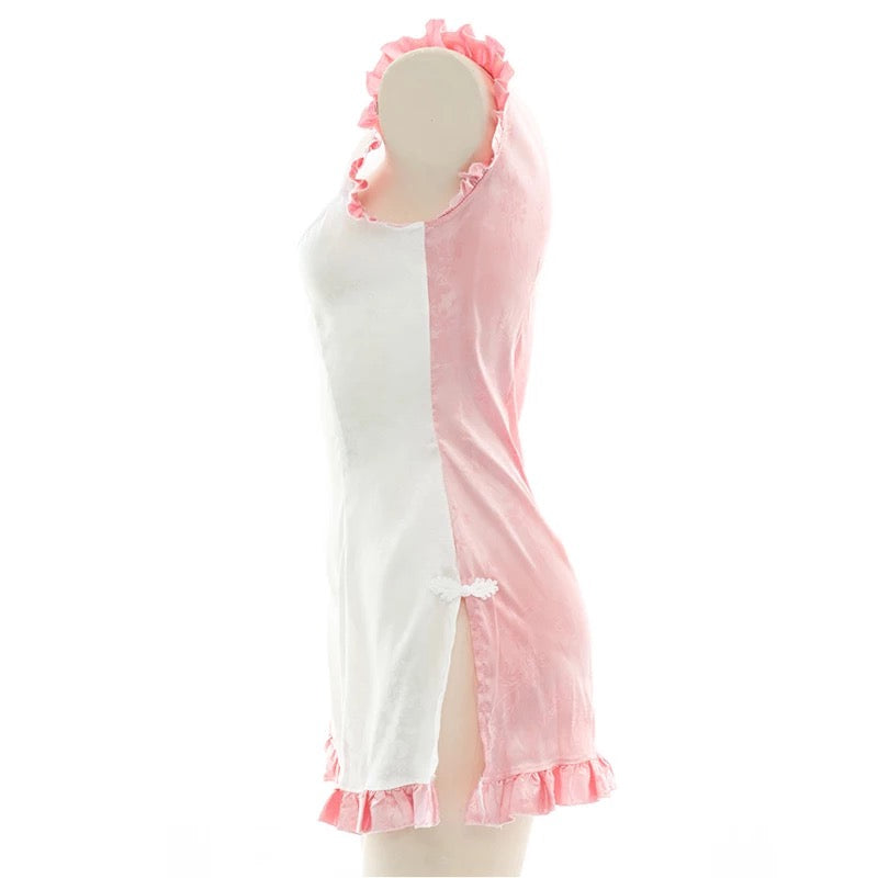 Pink & White Dress Lingerie