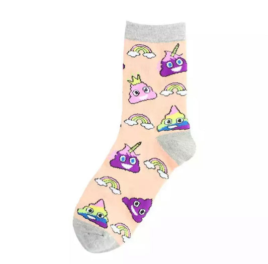 Rainbow Poop Socks