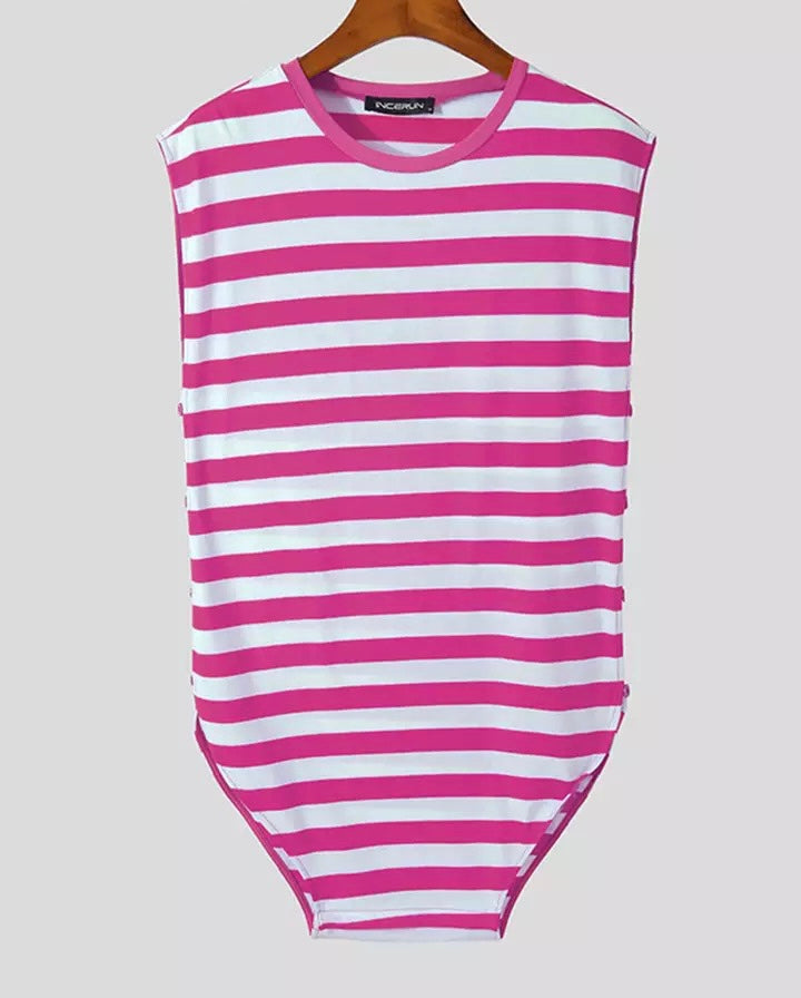 Vest Striped Adult Onesie (3 Colours Available)