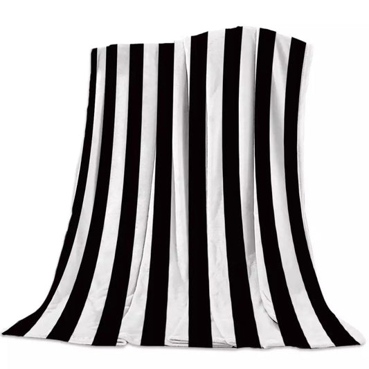 Black & White Striped Blanket