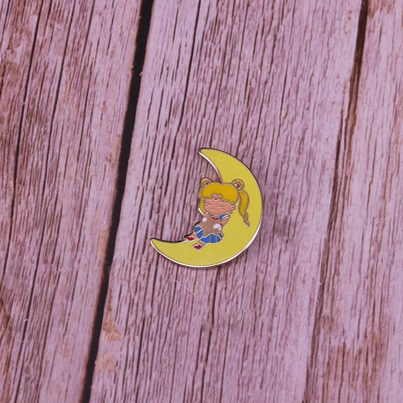 Moon Sailor Girl Pin