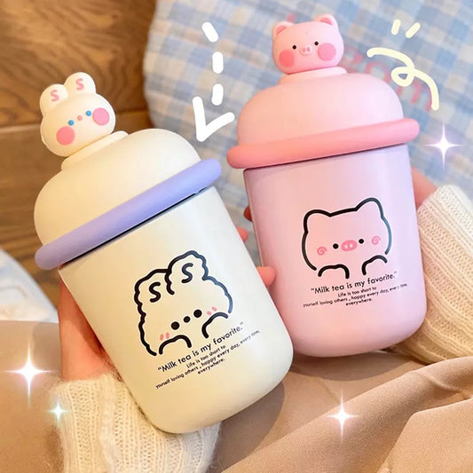 Milk Tea Animal Bottles