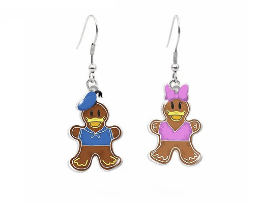 Gingerbread Duck Earrings