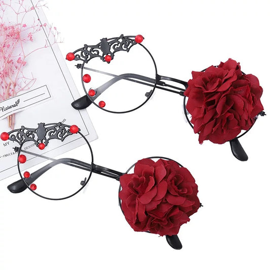 Gothic Rose Fashion Glasses