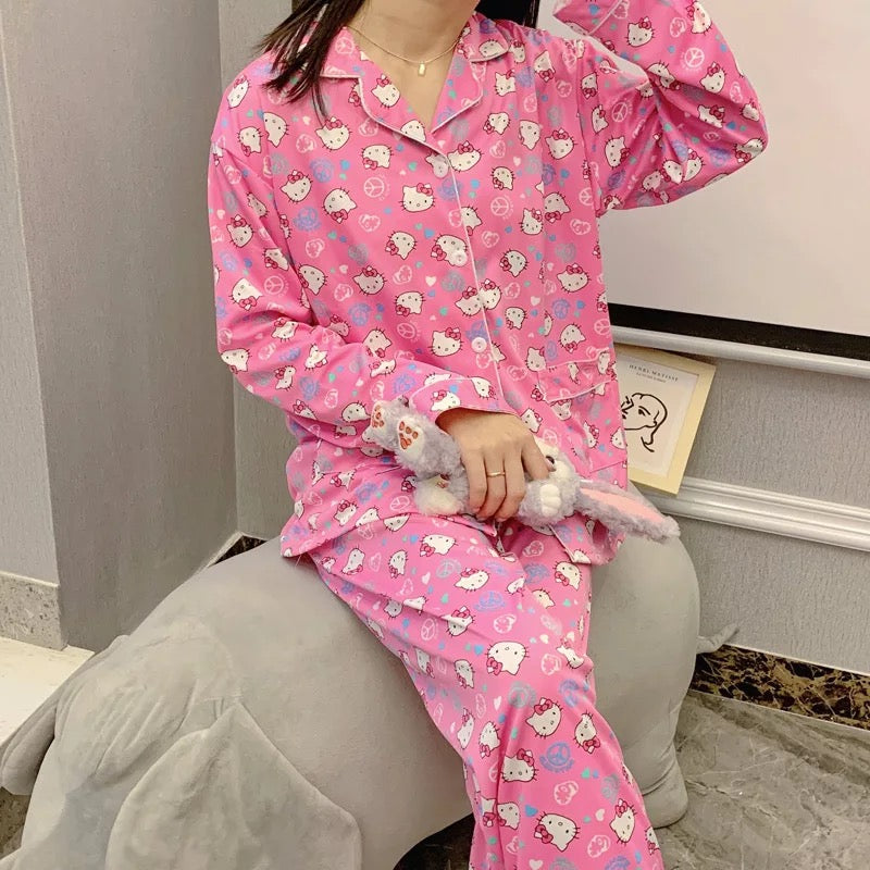 Cartoon Kitty Pyjamas