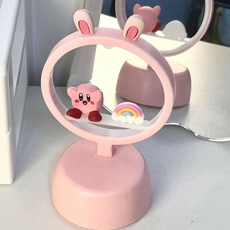 Cartoon Pink Star Desk Mirror