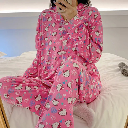 Cartoon Kitty Pyjamas