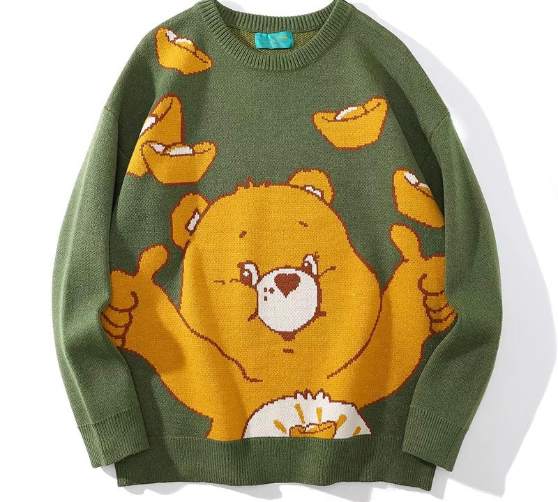 Rainbow Bears Knitted Sweater
