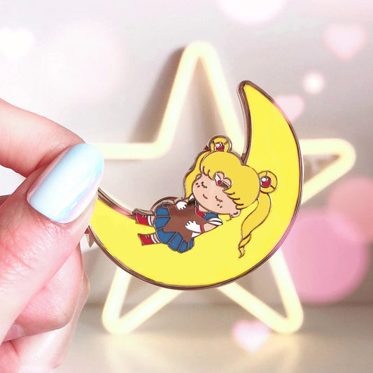Moon Sailor Girl Pin