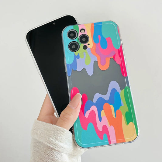 Abstract Paint Splat iPhone Case