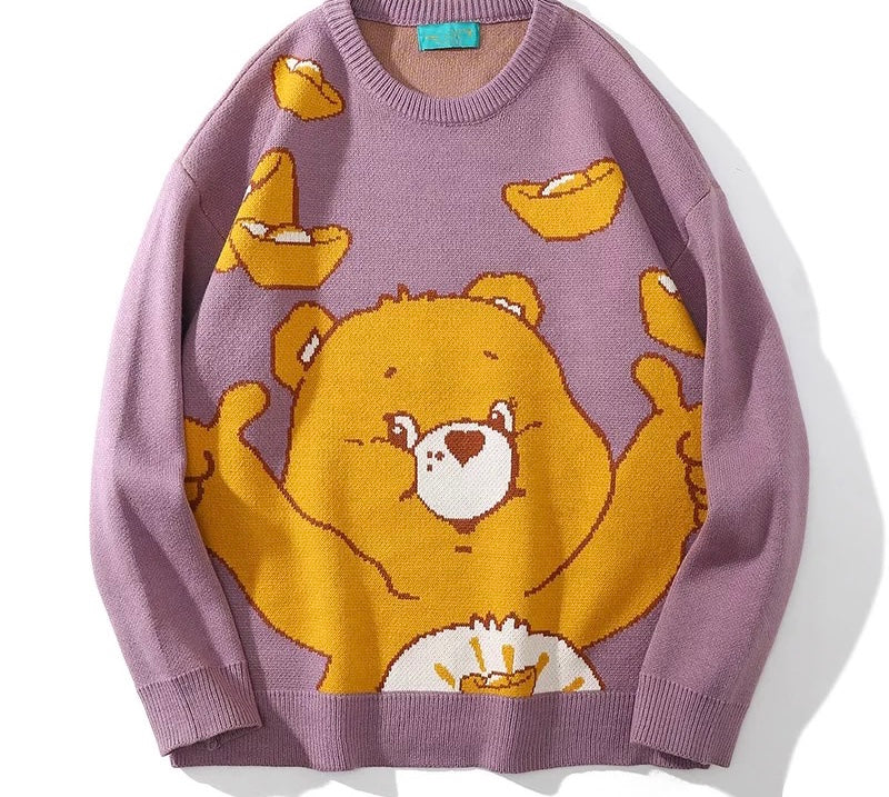 Rainbow Bears Knitted Sweater