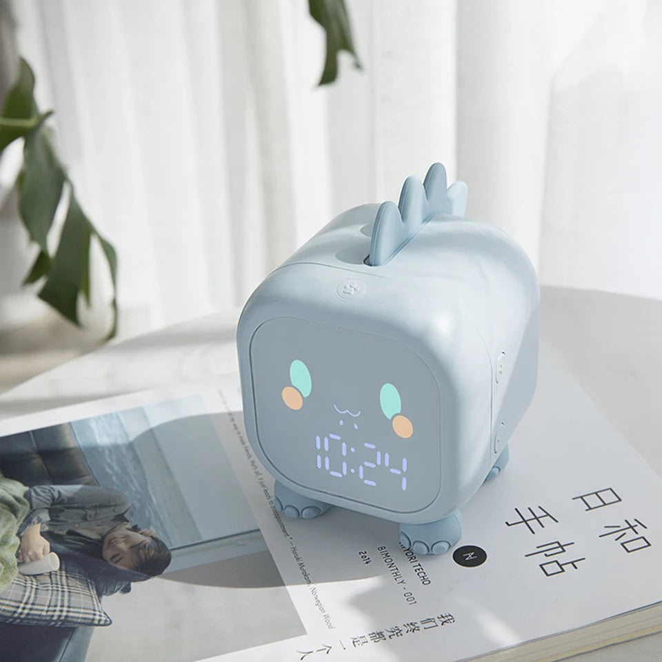Dino Night Light Alarm Clock