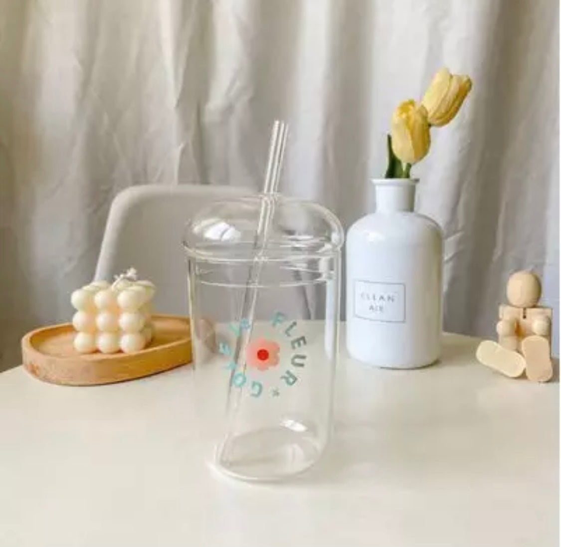 Flower Reusable Drinking Cup