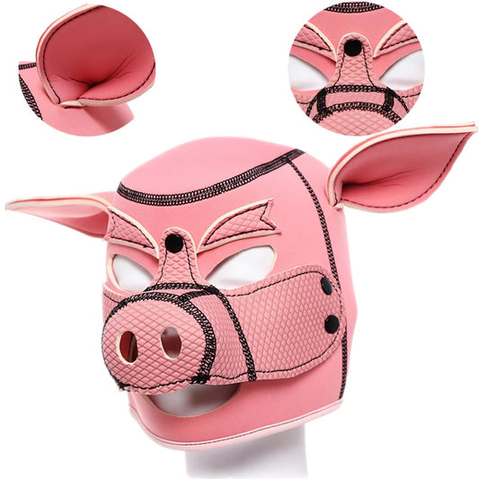 Vegan Leather Piggy Piggy Mask