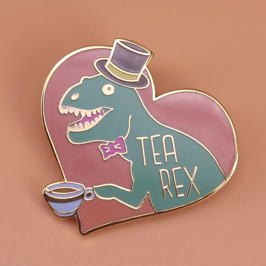 Tea-Rex Pin