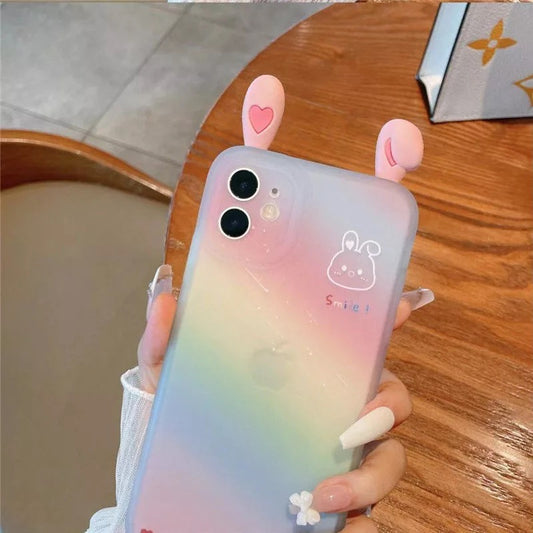 Pastel Rainbow Animal iPhone Cases
