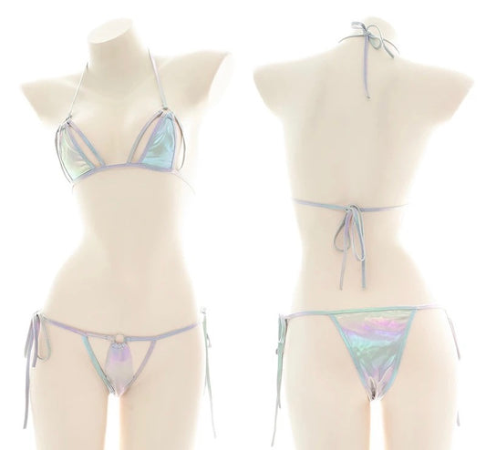 Holographic Bikini Lingerie Set